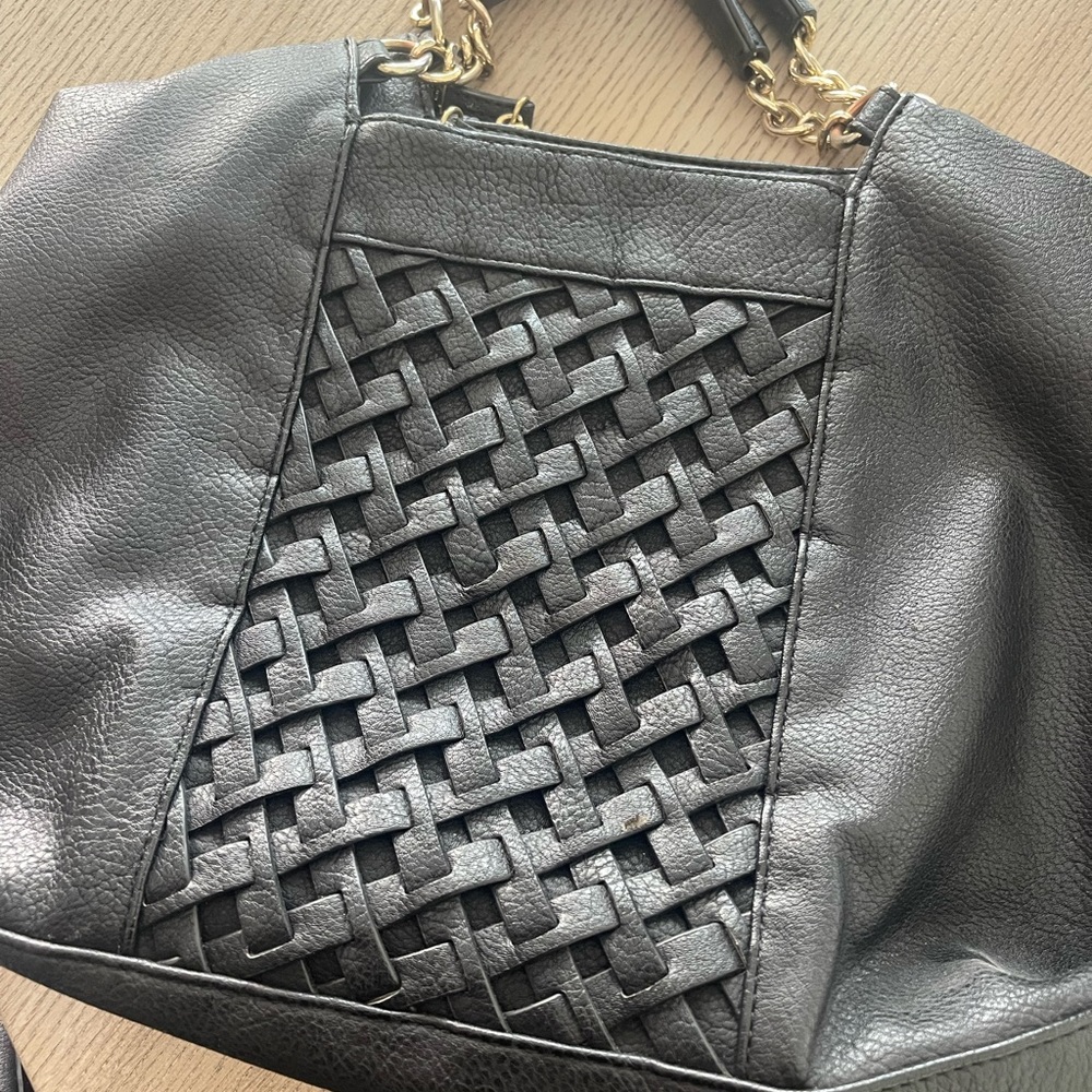 Big Buddha like new cross-body bag. Black with gold accents.